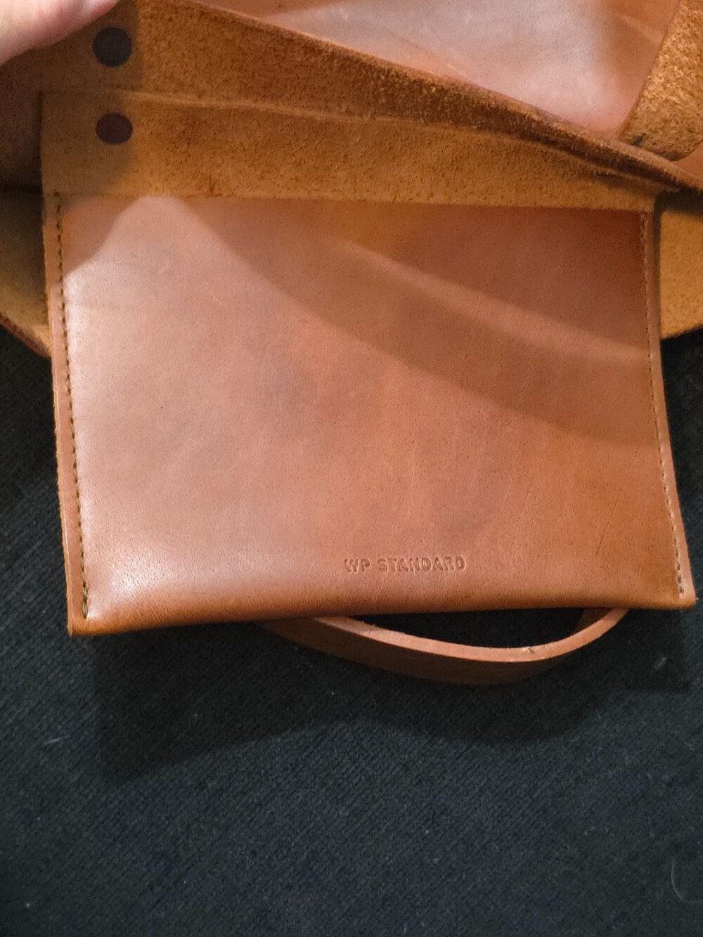 WP Standard Mini Brown Leather Tote - Picture 9 of 10